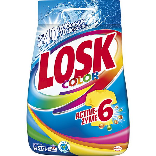 Losk средство моющее синтетическое 4,05 кг Колор (27 стирок)