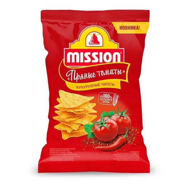 Чипсы кукурузные Mission пряные томаты