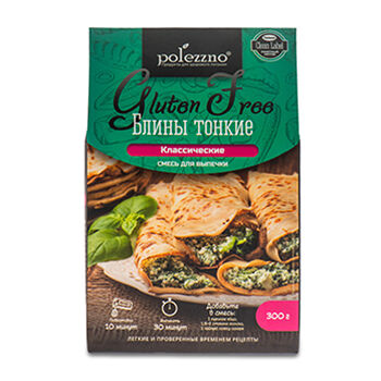 Смесь для выпечки Polezzno блины тонкие без глютена