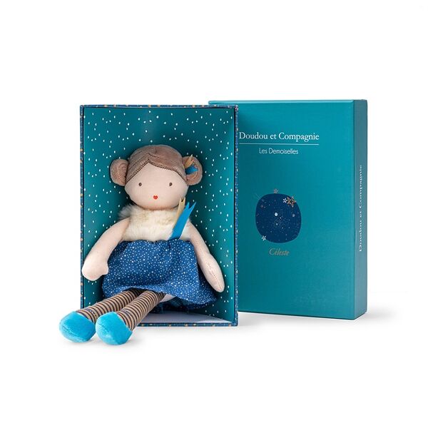 Игрушка мягкая Jolijou S'amuse Кукла Celeste 30 см в подарочной коробке, Франция