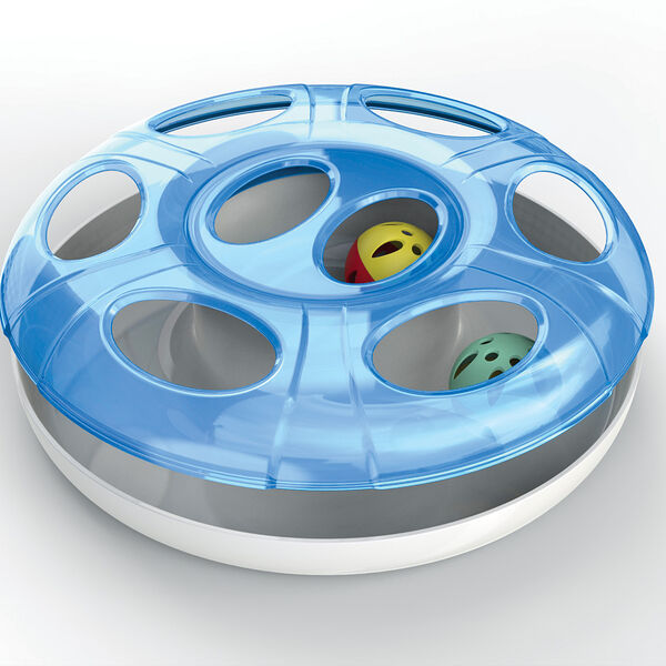 Трек с мячиками 25х8 см синий