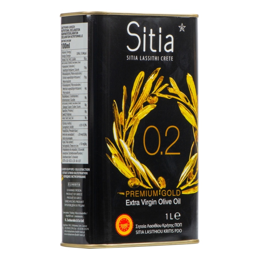 

Масло оливковое Sitia Extra Virgin Premium Gold нерафинированное 1000 мл