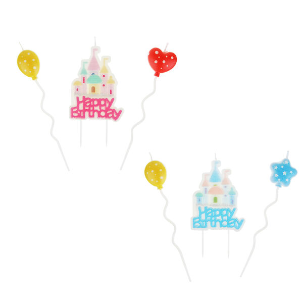Fntastic набор свечей для торта, с тортом, 16 см, 2 цвета, парафин, арт с1