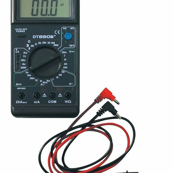 Мультиметр РЕСАНТА DT-890B+, автоматический выбор диапазона, черный