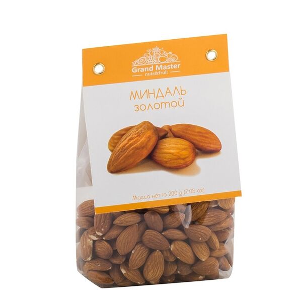 Орехи Grand Master миндаль золотой пакет 200 г