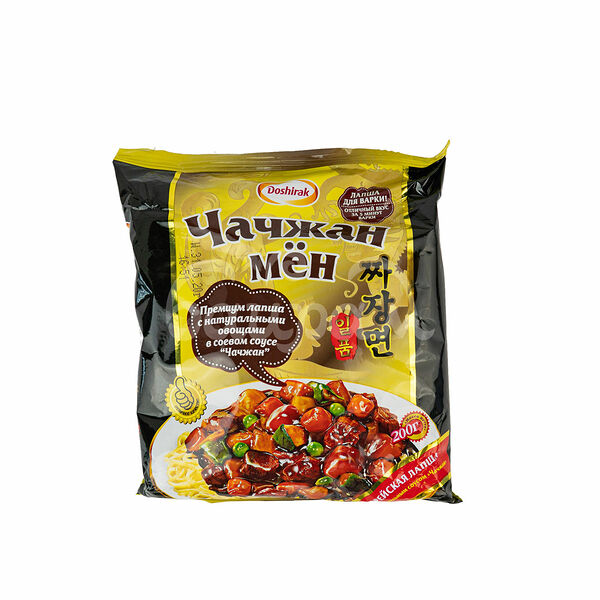 Лапша б/п Чачжан Мен Доширак 200гр Оригинальный соус Для варки пакет