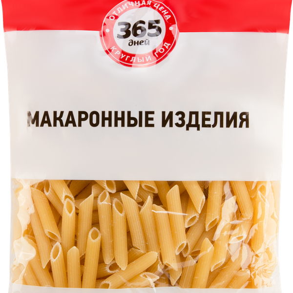 Макароны 365 ДНЕЙ Перья, группа В высший сорт, 400г