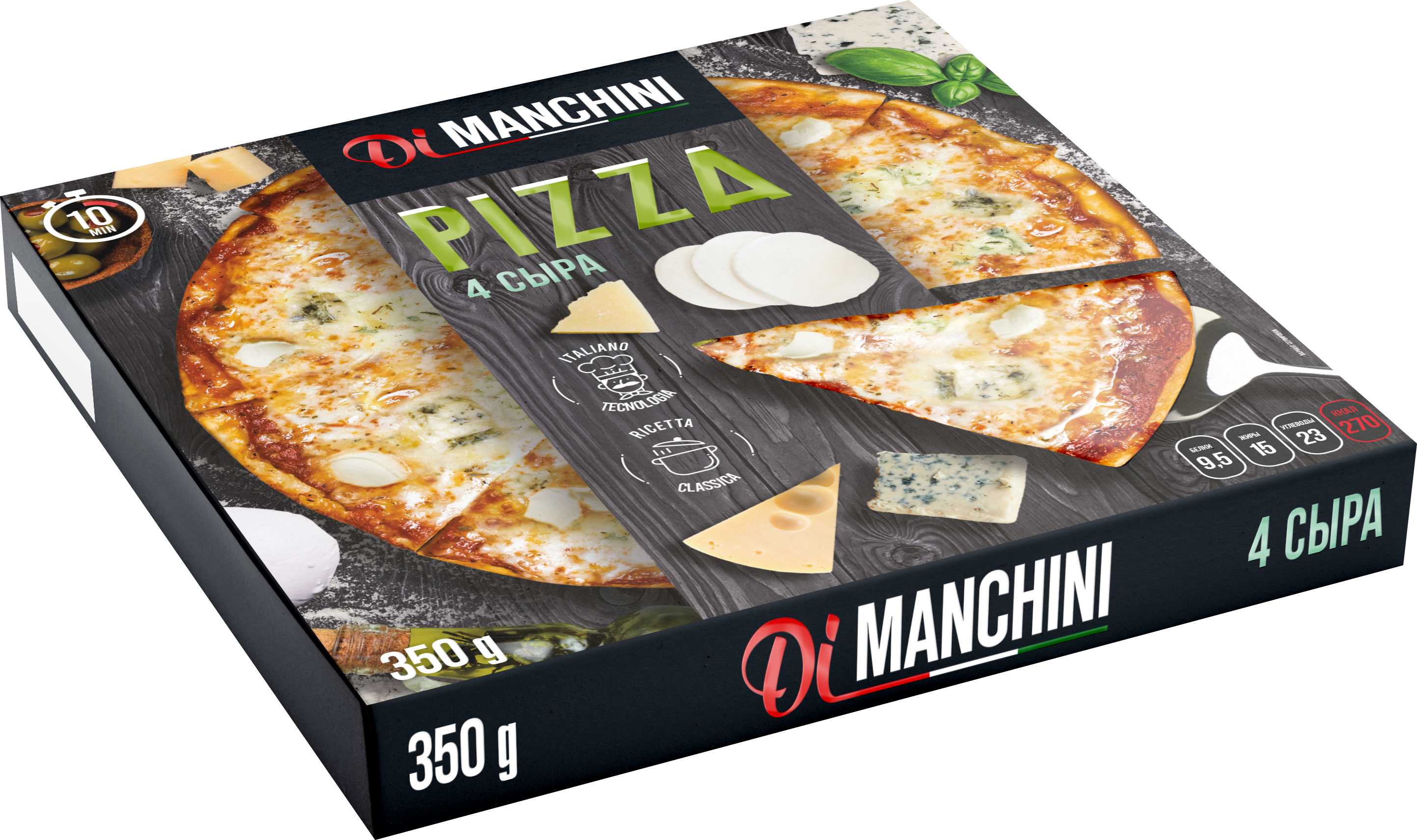 

Пицца Di Manchini 4 сыра