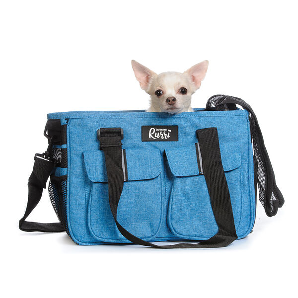 Сумка для кошек и собак мелкого размера, 40х22х29 см, голубой
