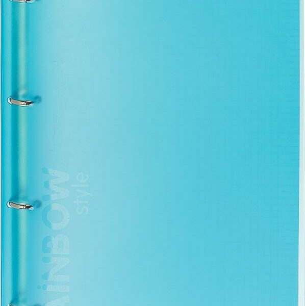 Бизнес-тетрадь Attache Rainbow Style А4 на кольцах, смен.блок, голубой