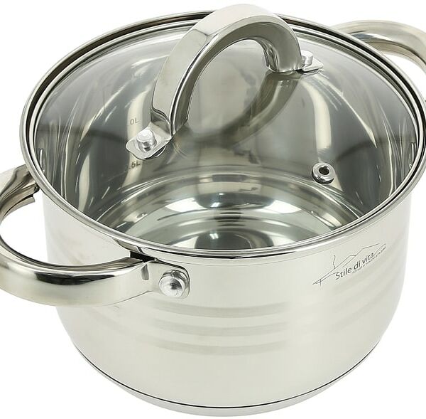 Кастрюля с крышкой 2.1л