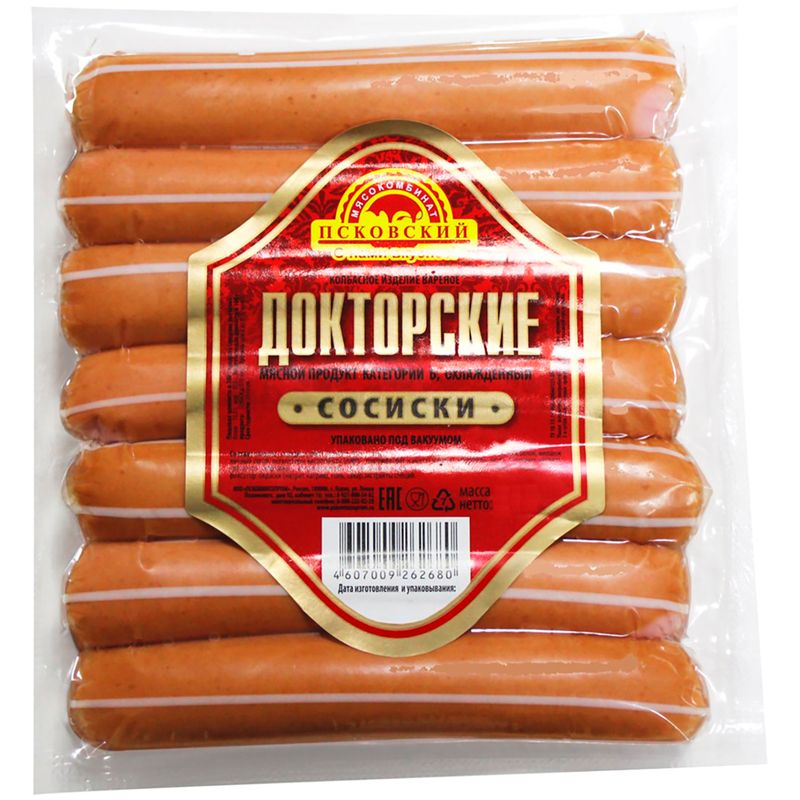 

Сосиски МК ПСКОВСКИЙ Докторские