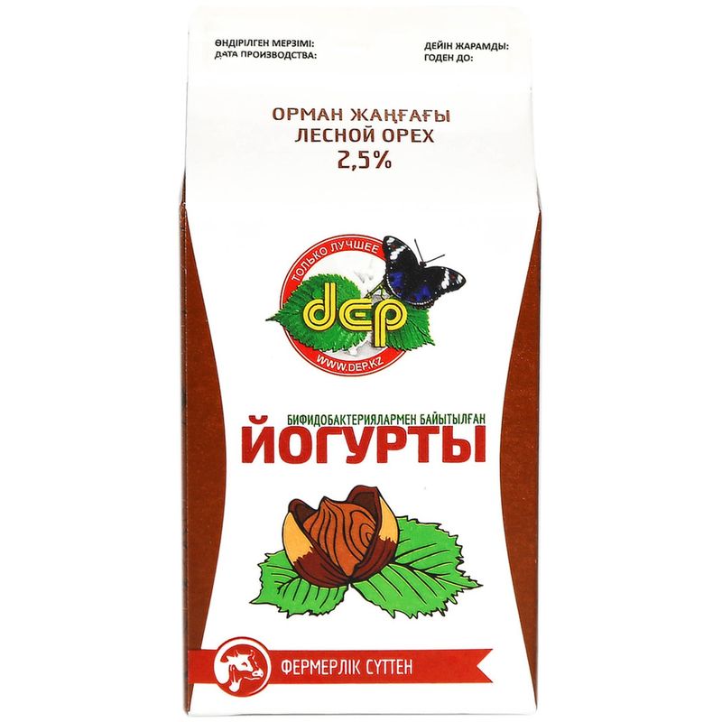 

Йогурт DEP Лесной Орех с фруктовым джемом обогащенный бифидобактериями 2.5%, 500 г
