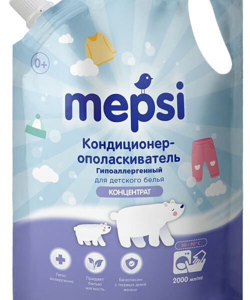 Кондиционер-ополаскиватель Mepsi для детского белья 2л