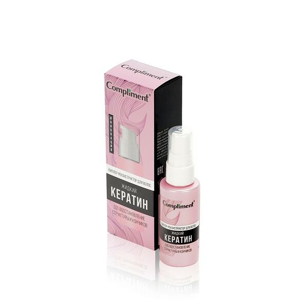 Филлер-реконструктор для волос Compliment Жидкий кератин, 50 мл