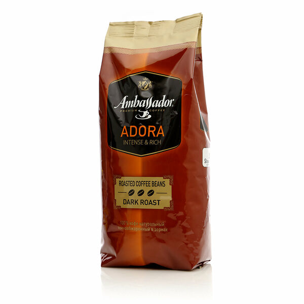Кофе в зернах темнообжаренный Adora ТМ Ambassador (Амбассадор)