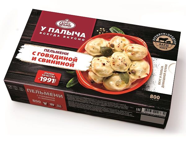 Пельмени с говядиной и свининой 800г
