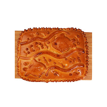 Пирог с семгой и рисом малый от шеф-пекаря АВ