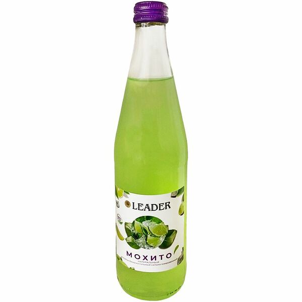 Напиток газированный Leader Мохито безалкогольный стеклянная бутылка, 500мл