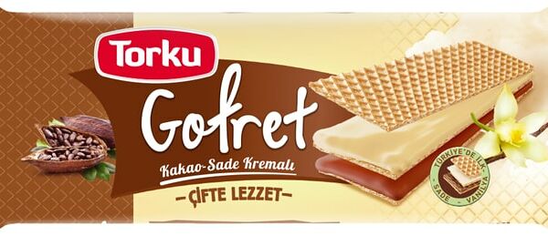 Вафли Torku с какао и ванильным кремом 142г