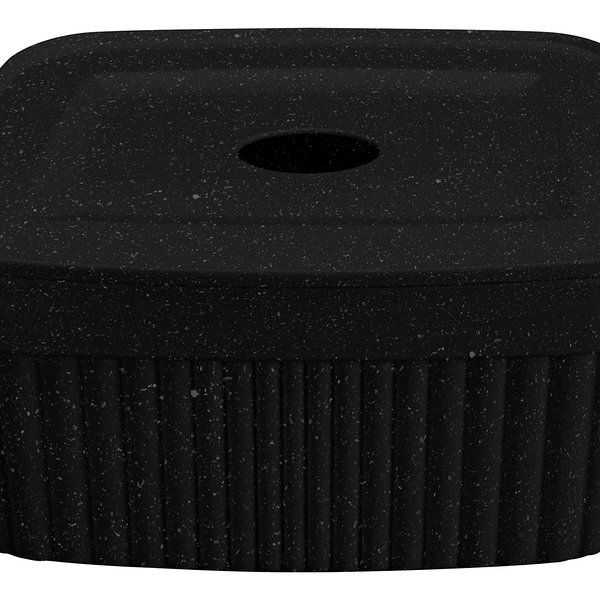 Контейнер для хранения Econova черный с крышкой 15 x 11.5 x 7 см, 0.9 л