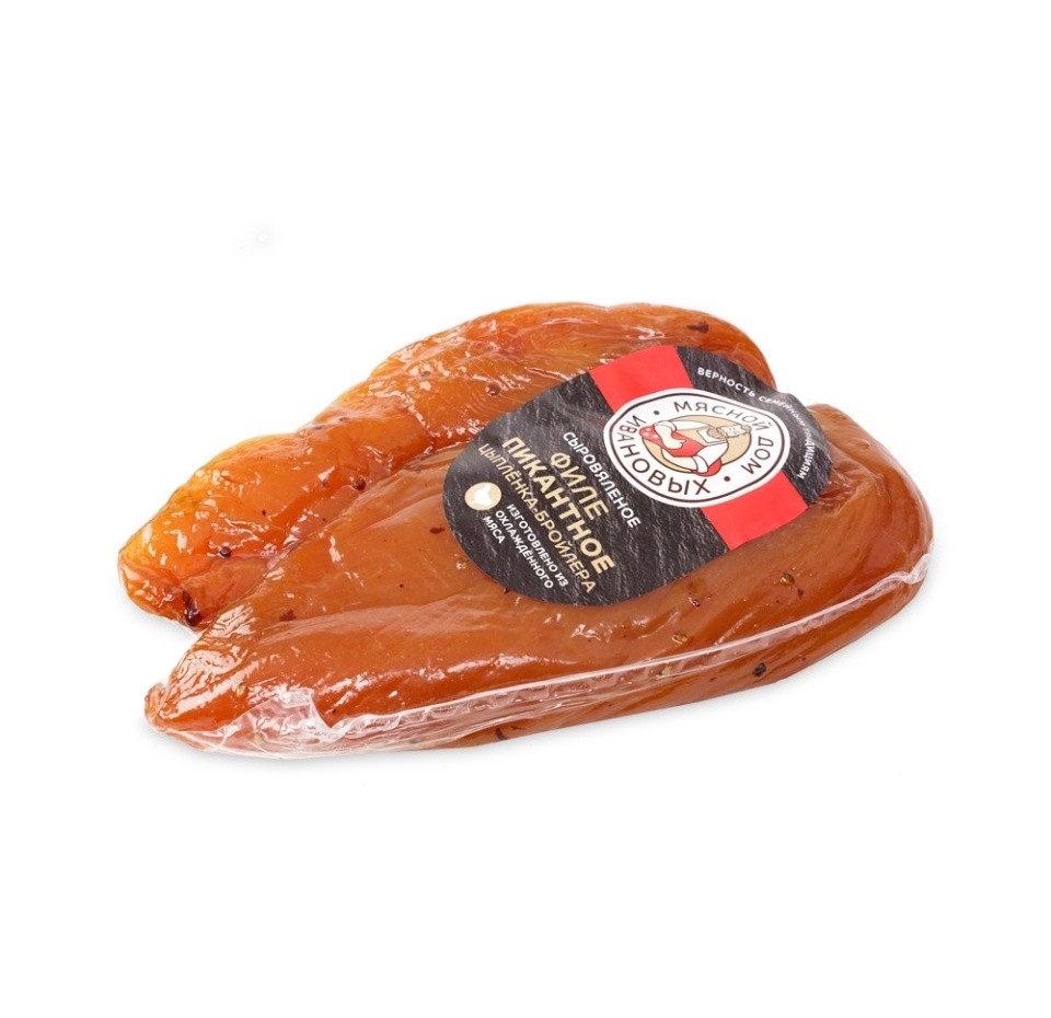 

Филе цыпленка-бройлера "Пикантное" сыро-вяленое, "Мясной Дом Ивановых", вес