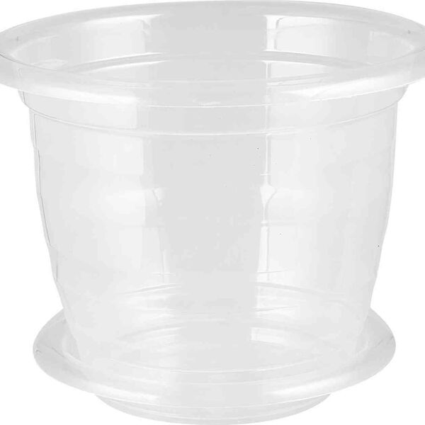 Горшок для орхидеи прозрачный с поддоном