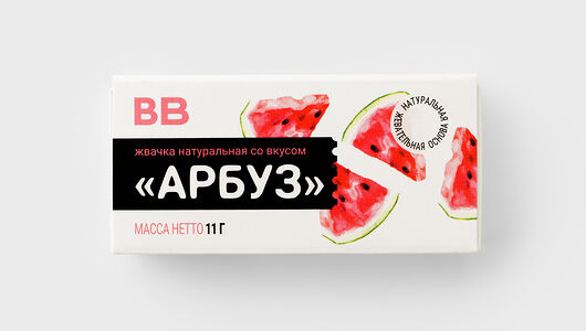 Жвачка натуральная со вкусом Арбуз