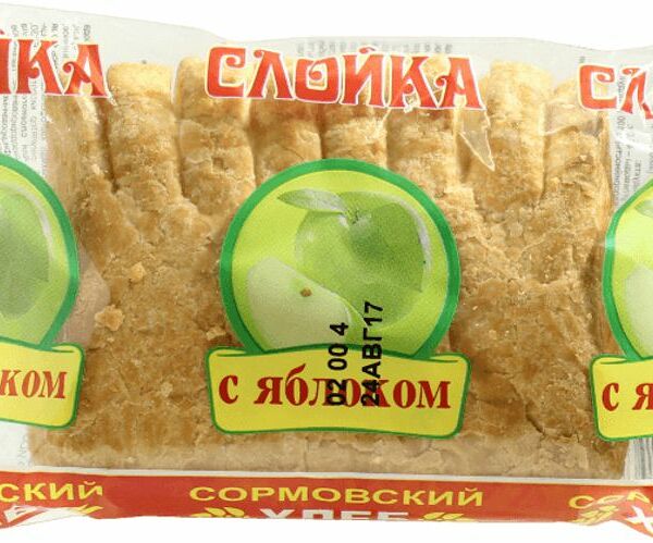 Сормовский хлеб слойка воздушная с яблоком