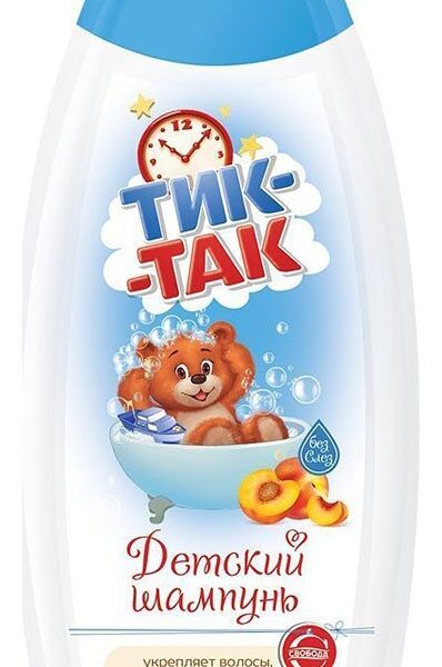 Шампунь детский Тик-Так с экстрактом персика и пантенолом