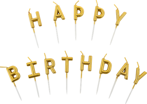 

Свеча Буквы, цвет металлик Арт. СВБМ, 13шт