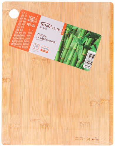 

Доска разделочная Homeclub Natura бамбук, 35х25 см