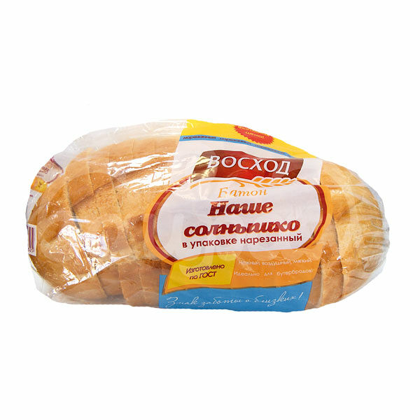 Батон Нарезной Мое Солнышко 250гр Нарезка Восход упак