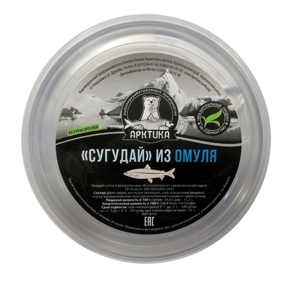 

Сугудай Арктика из Омуля 200 г, Россия