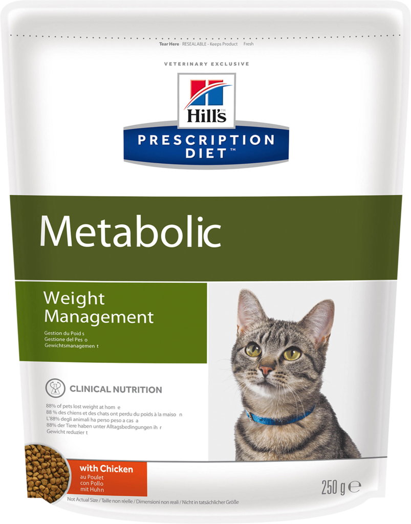 

Лечебный сухой корм для кошек Hill's Prescription Diet Metabolic для контроля веса Курица 250 г