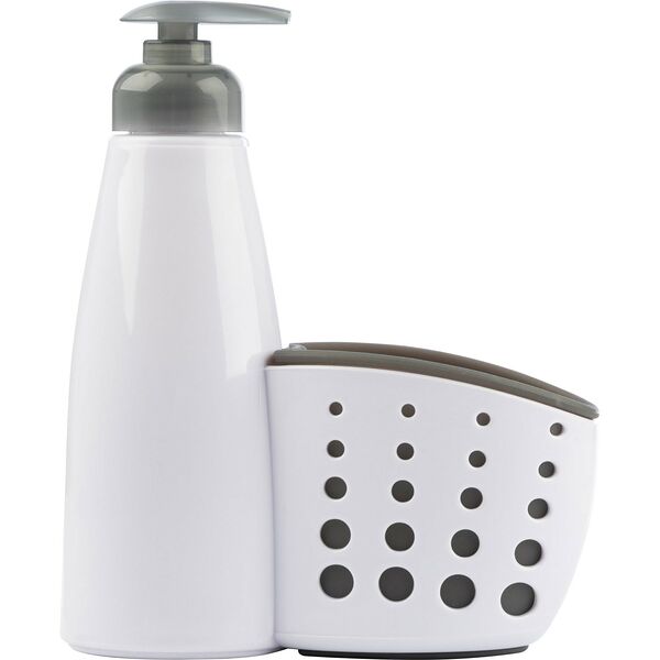 Диспенсер Рыжий Кот для жидкого мыла с местом для хранения губки 13х7х19 см 200 мл