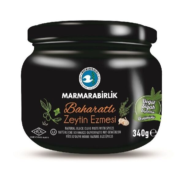 Оливковая паста Marmarabirlik из черных оливок со специями