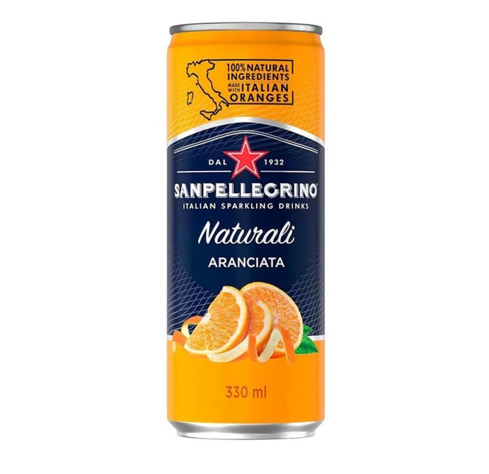 

Напиток сокосодержащий апельсиновый Sanpellegrino Aranciata среднегазированный 330 мл
