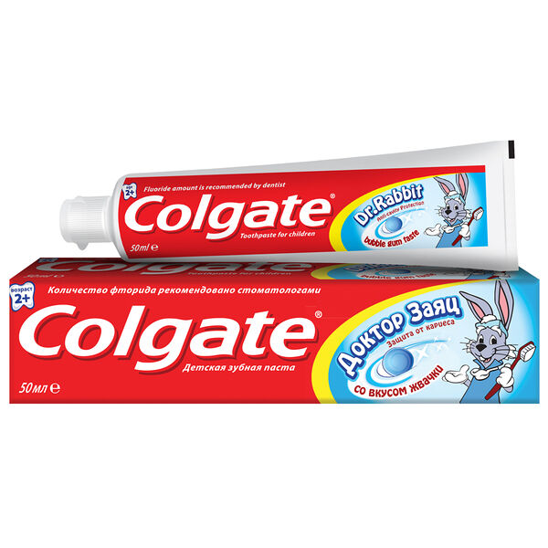 Зубная паста Colgate Доктор Заяц со вкусом жвачки, для детей