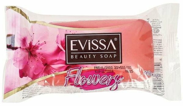Мыло туалетное Evissa глицериновое цветочный сад