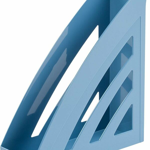 Лоток вертикальный Комус Ницца 90мм голубой