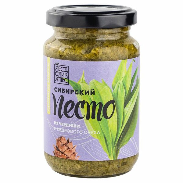 Песто ЛесДеликатес Сибирский из черемши и кедрового ореха, 200г