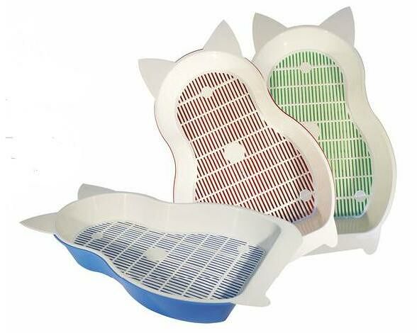 Туалет Кошка с сеткой для кошек 44 х 29,5 х 6 см, в ассортименте, 1 шт 