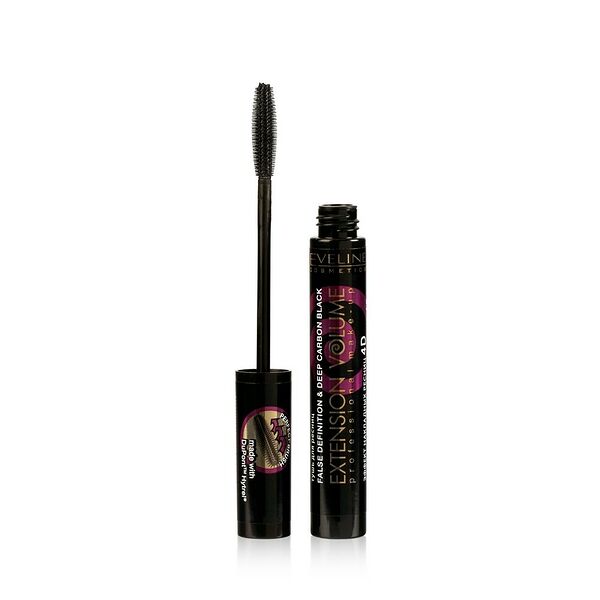 Тушь для ресниц Eveline Extension Volume Professional Make-Up экстремальный объем и удлинение Black, 10 мл