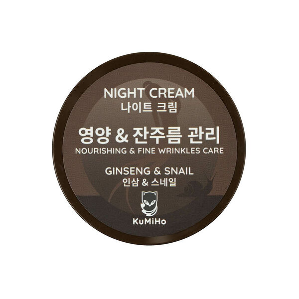 Ночной крем для лица KuMiHo с муцином улитки и экстрактом женьшеня, 50 мл