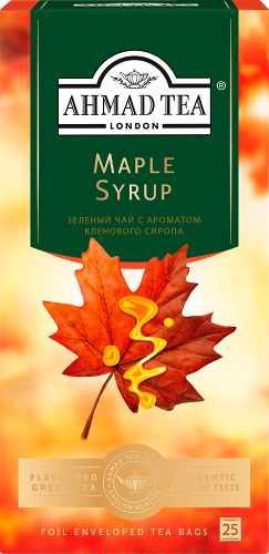 Чай зеленый Ahmad Tea Maple Syrop 25*1.5г, 37.5 г