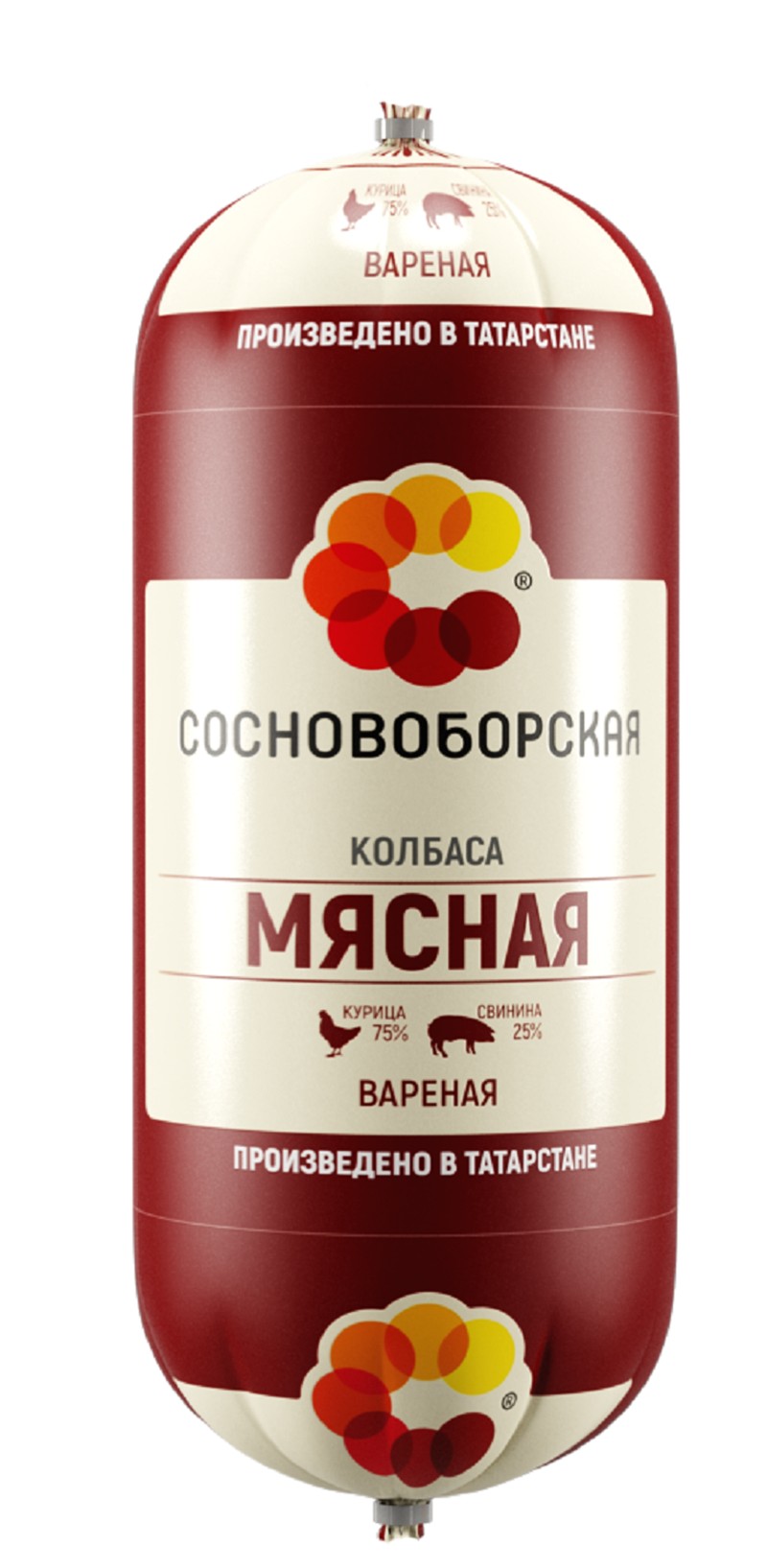 

Колбаса Сосновоборская Мясная вареная 900 г