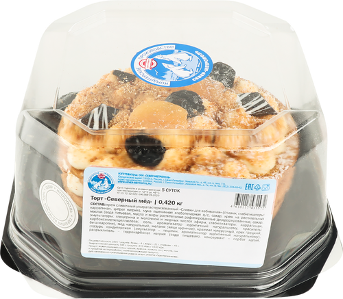 

Торт Север-Метрополь Северный мед 420 г