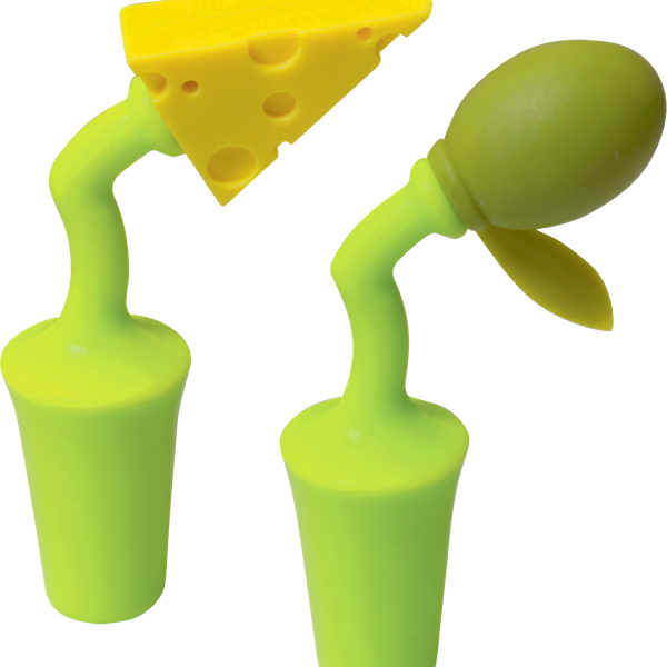 Пробка для вина ATMOSPHERE Cheese&Olive, силиконовая Арт. AT-K405, 2шт