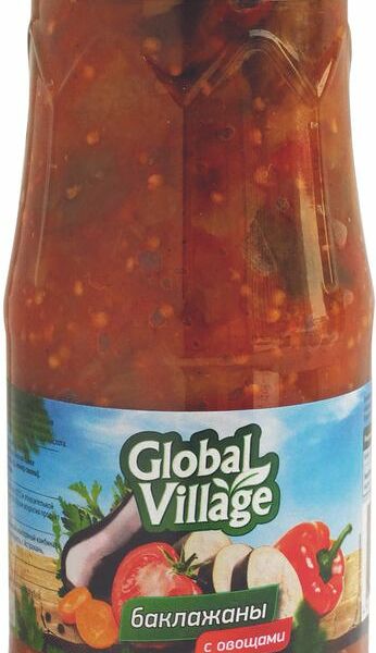 Баклажаны Global Village обжаренные с овощами 510г